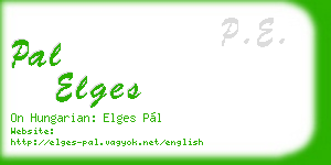 pal elges business card